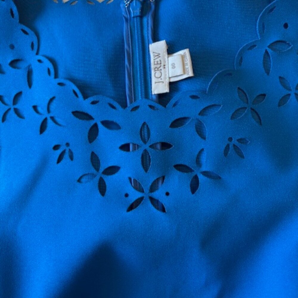 J. Crew scalloped laser cut dress - Picture 6 of 7